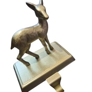 Gold Deer Stocking Holder
